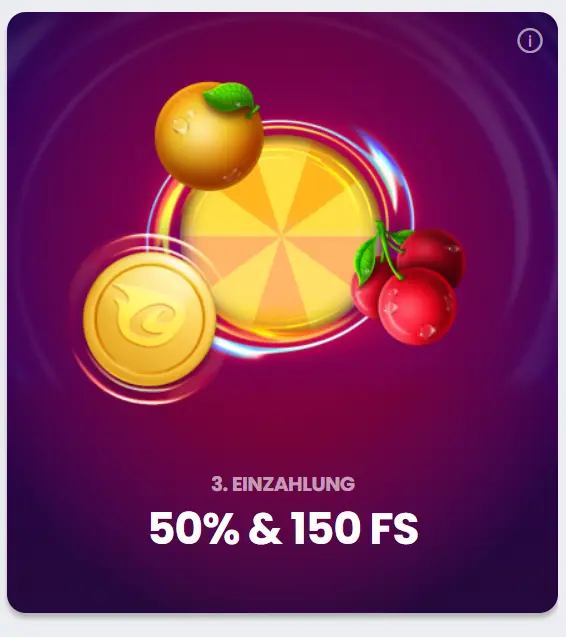 Der dritte Einzahlungsbonus