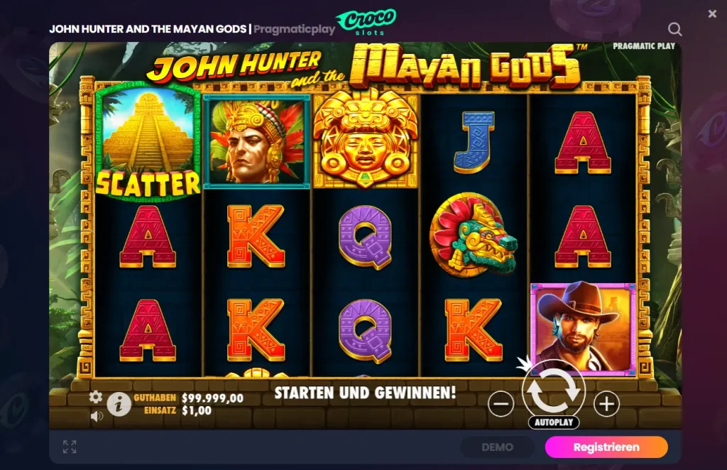 John Hunter and the Mayan Gods mit Freispiele